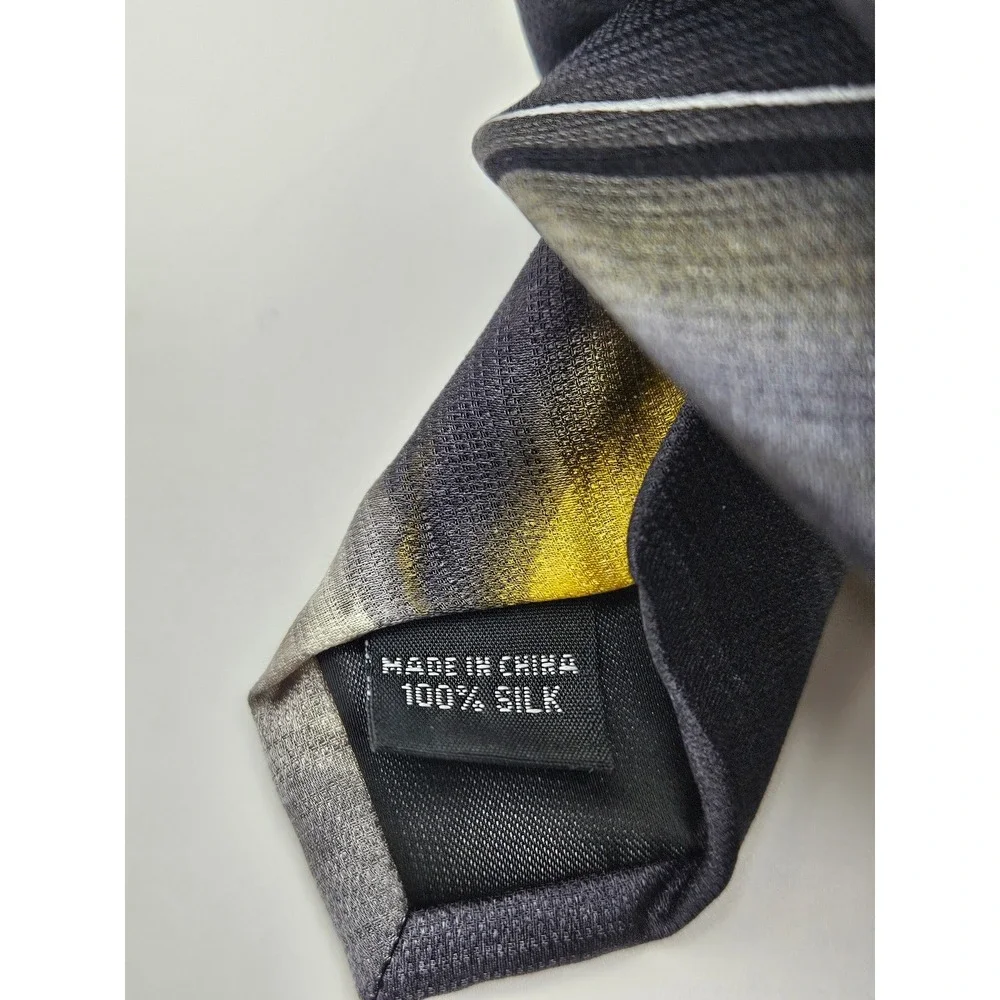 J. Garcia Snake in Juggling Show Artist Proof No. 10 Silk Tie Grey Yellow Mens‎